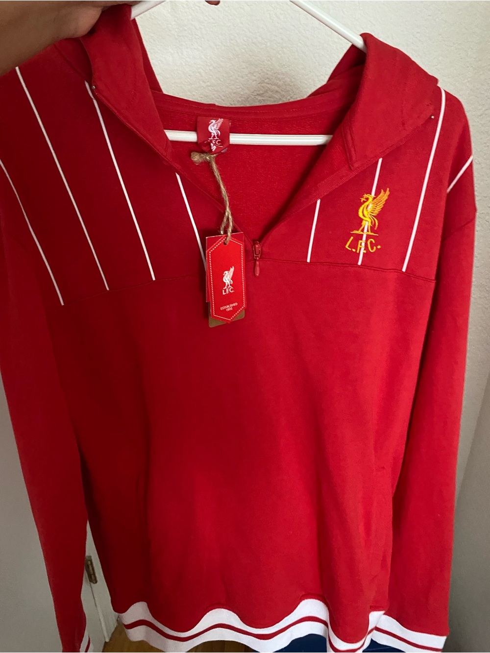 Never been worn Liverpool FC Red Long-Sleeve Pullover